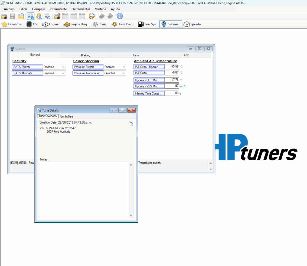3500 ARCHIVOS HP TUNERS ORIGINALES
