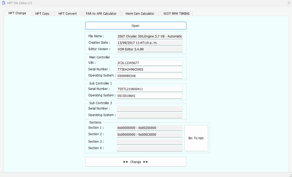 HPT FILE EDITOR 2.5