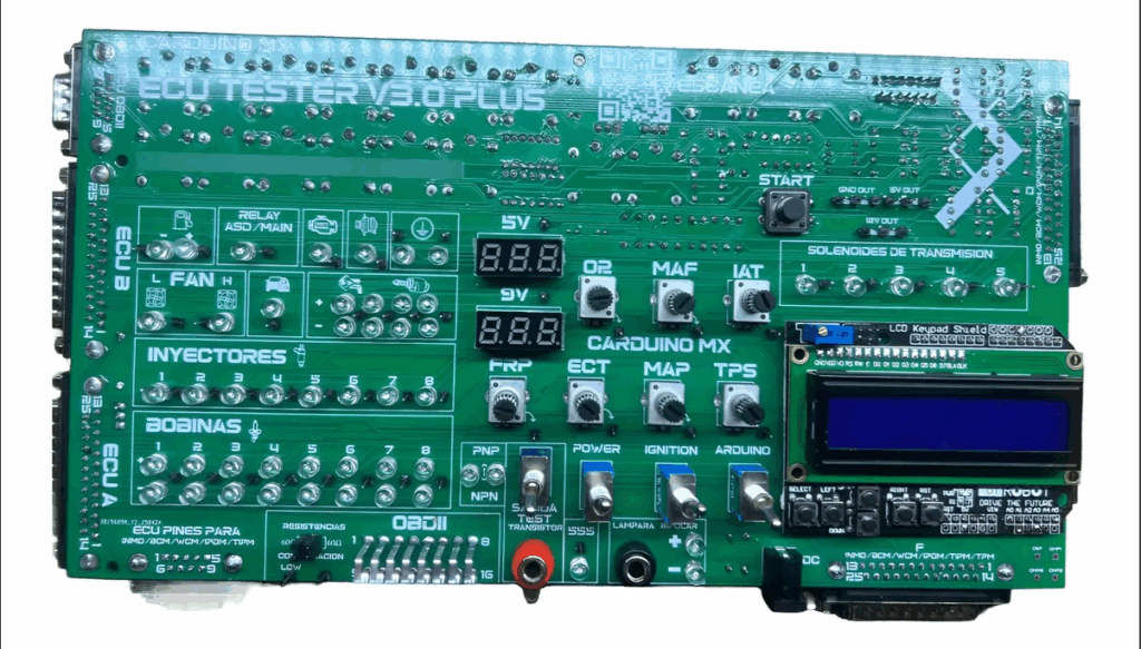 Carduino Ecu Tester V3.0 Simulador Automotriz