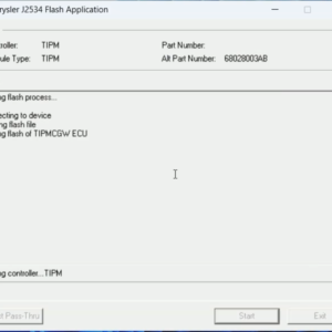 Chysler J2534 Flash Application
